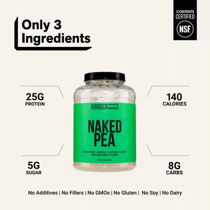 Vanilla Pea Protein Powder | Naked Vanilla Pea - 5LB