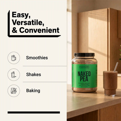 Chocolate Pea Protein Powder | Naked Chocolate Pea - 2LB