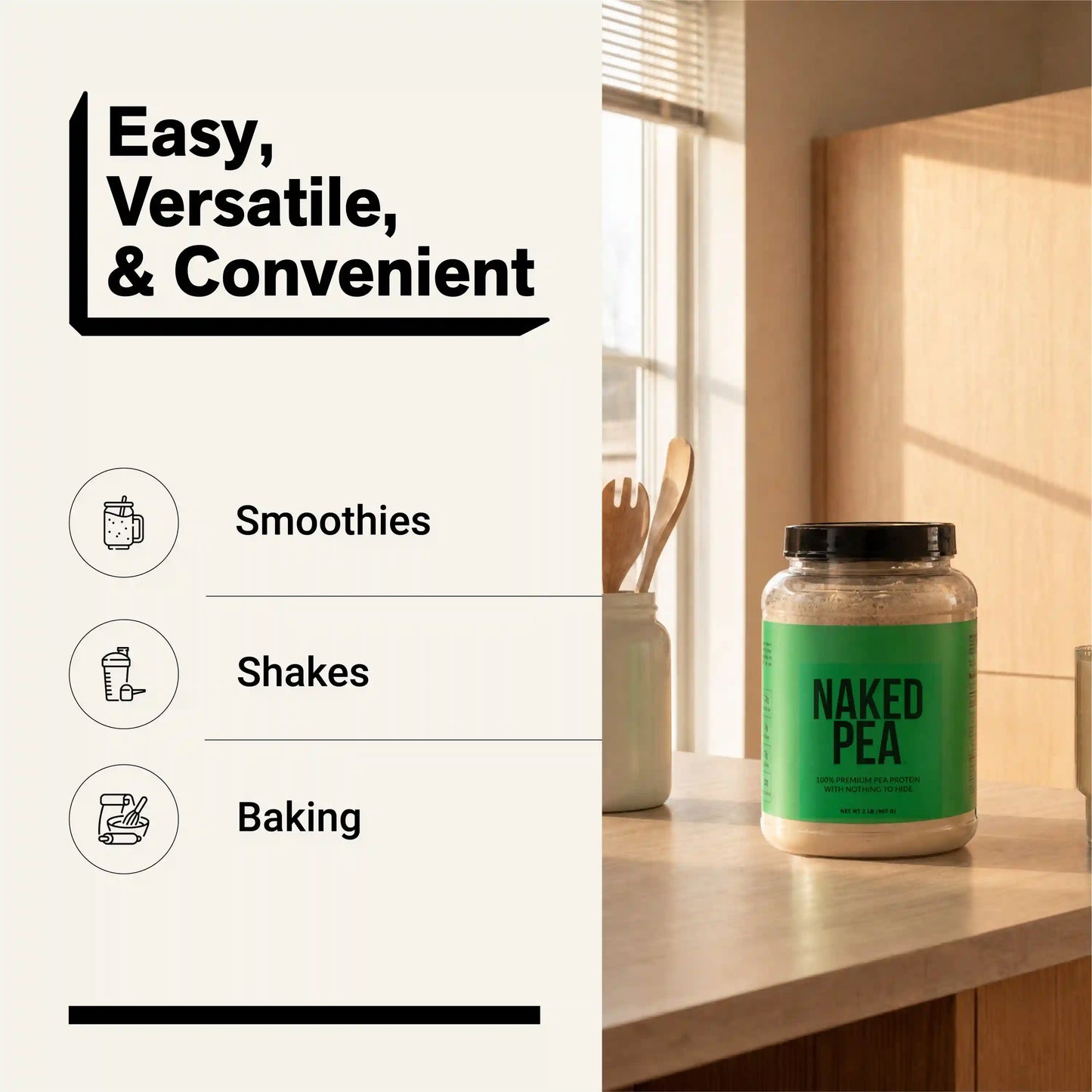 Pea Protein Powder | Naked Pea - 2LB