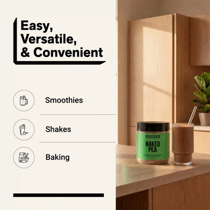 Chocolate Pea Protein Powder | Naked Chocolate Pea - 1LB