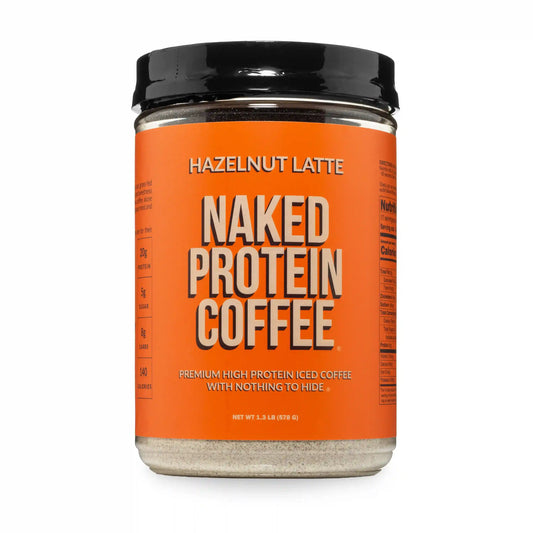 Hazelnut Latte Protein Iced Coffee | Naked Protein Coffee - 17 Servings