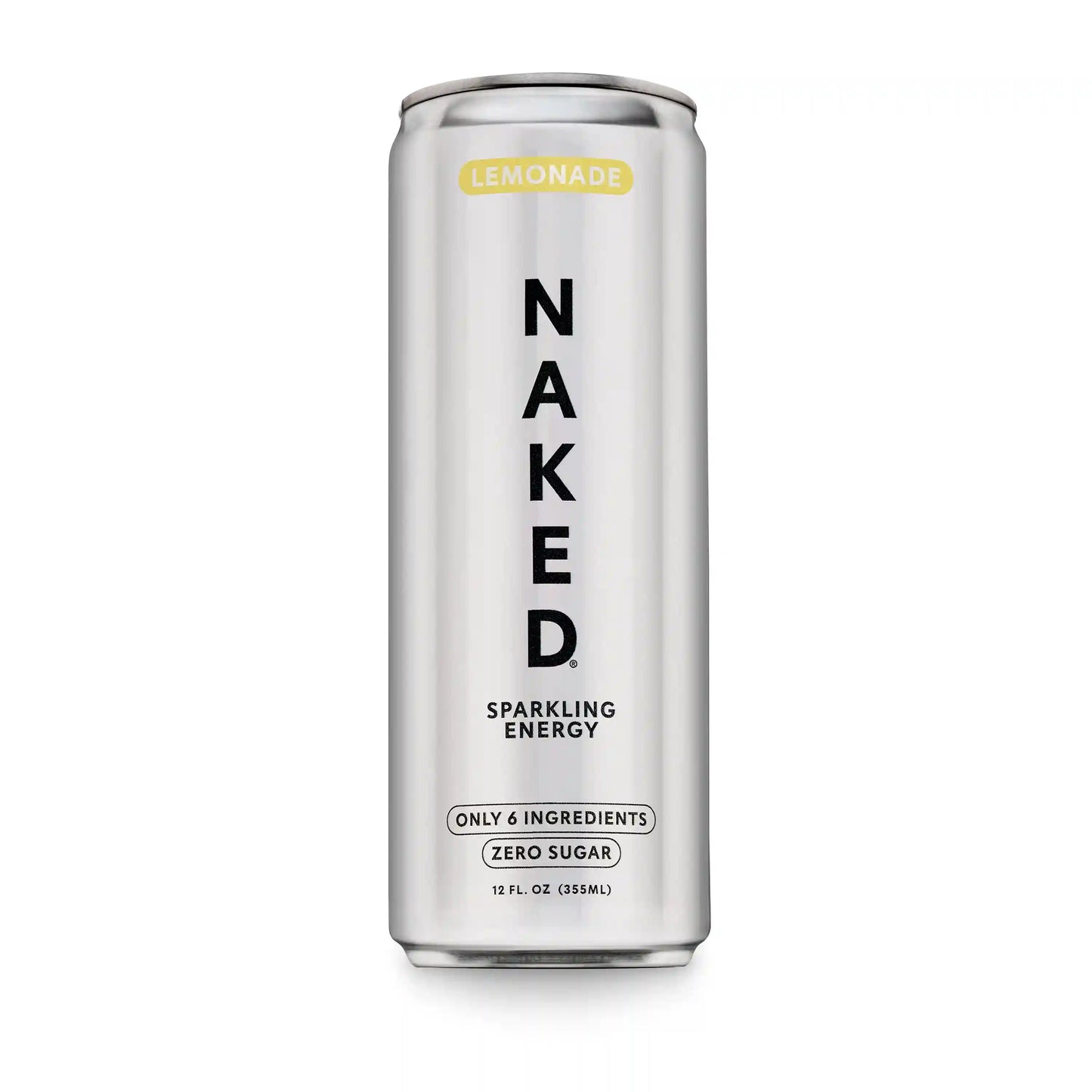 Lemonade Naked Sparkling Energy | Clean Energy Drink - 12 Cans