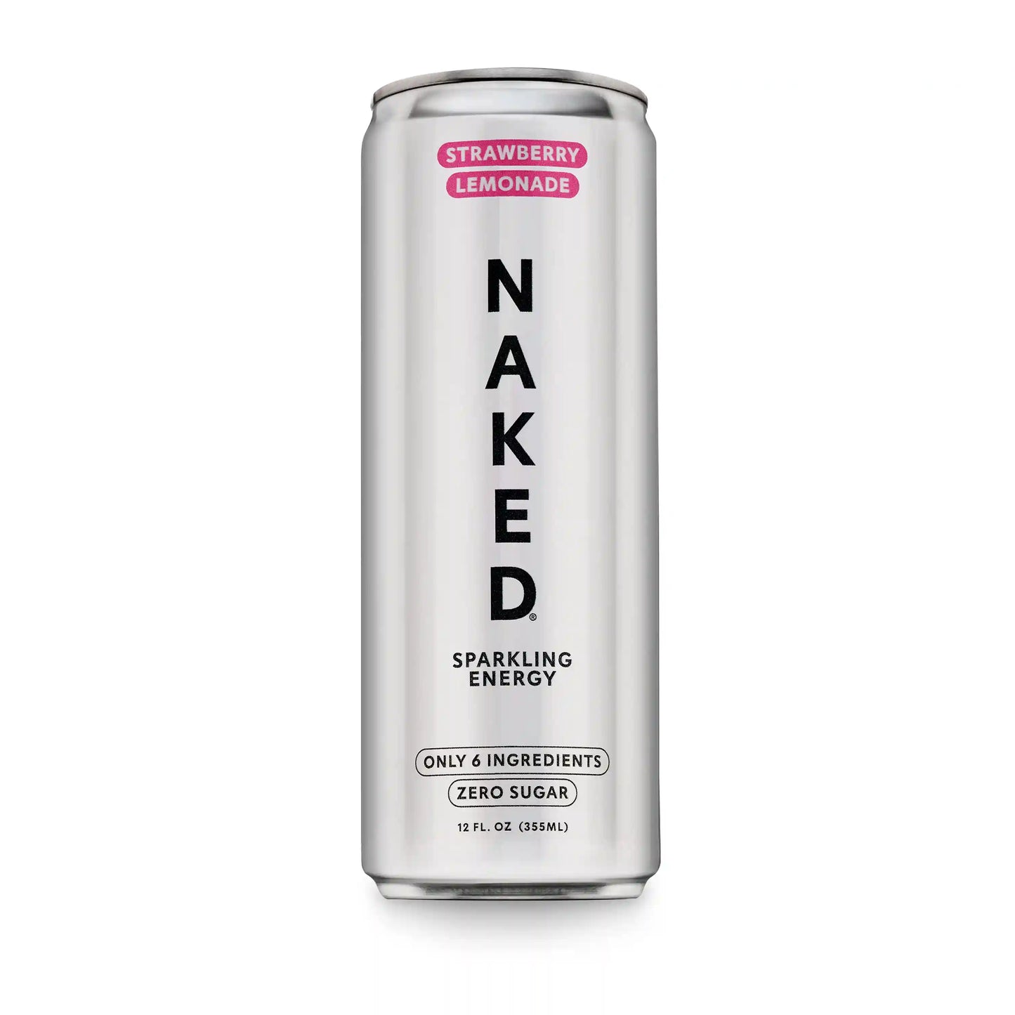 Strawberry Lemonade Naked Sparkling Energy | Clean Energy Drink - 12 Cans