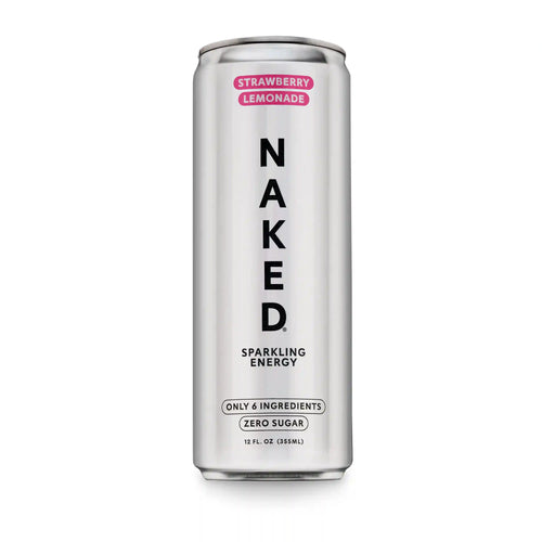 Strawberry Lemonade Naked Sparkling Energy | Clean Energy Drink - 12 Cans