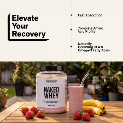 Strawberry Whey Protein Powder | Naked Strawberry Whey - 2LB