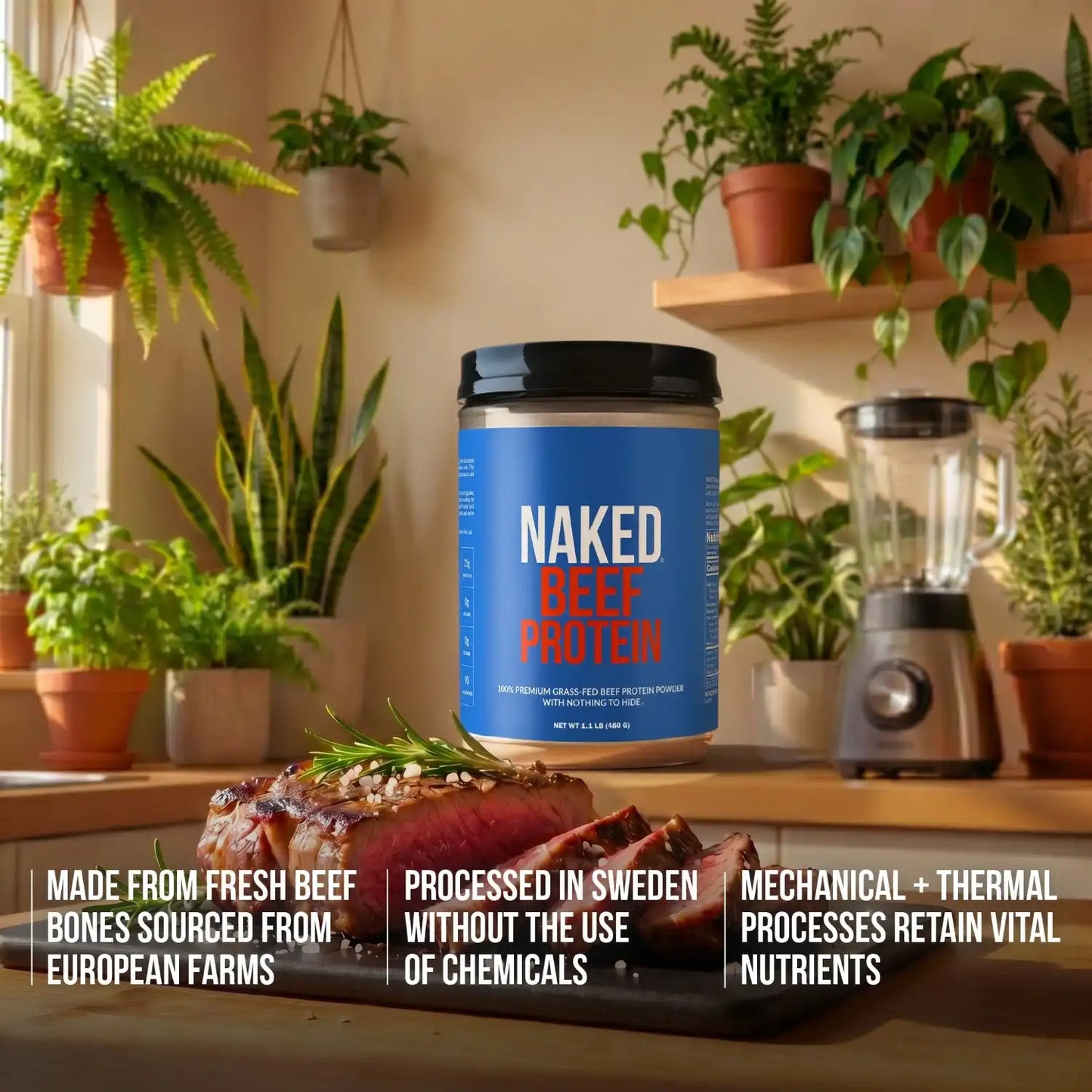 Beef Protein Powder | Naked Beef Protein - 1.1LB