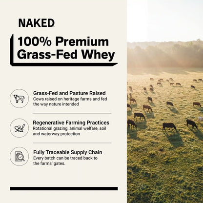 Grass Fed Whey Protein Powder | Naked Whey - 1LB