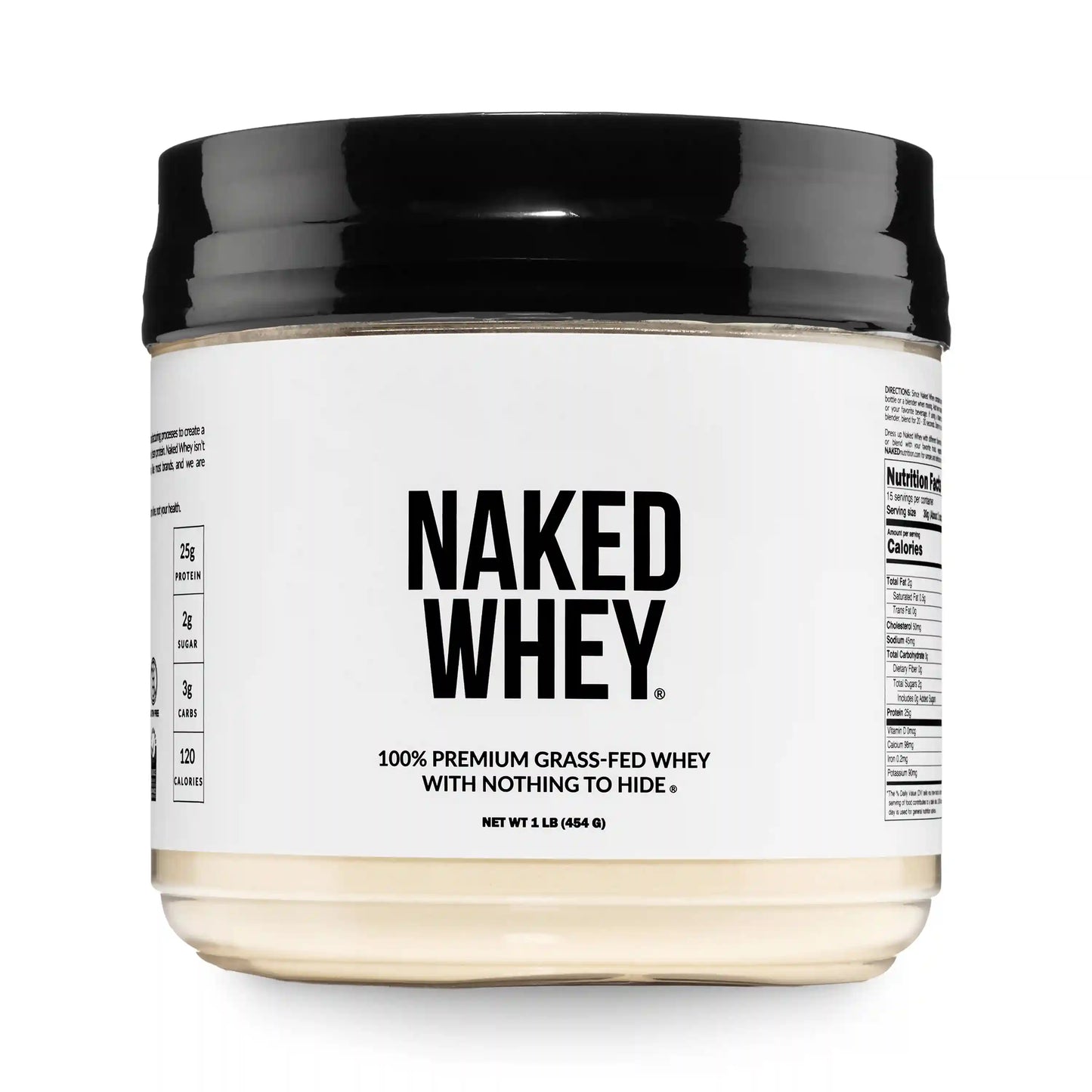 Grass Fed Whey Protein Powder | Naked Whey - 1LB