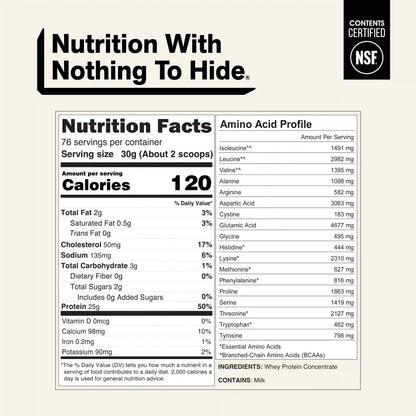 Grass Fed Whey Protein Powder | Naked Whey - 5LB