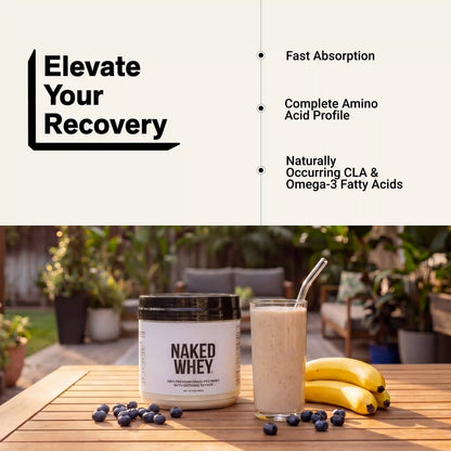 Grass Fed Whey Protein Powder | Naked Whey - 1LB