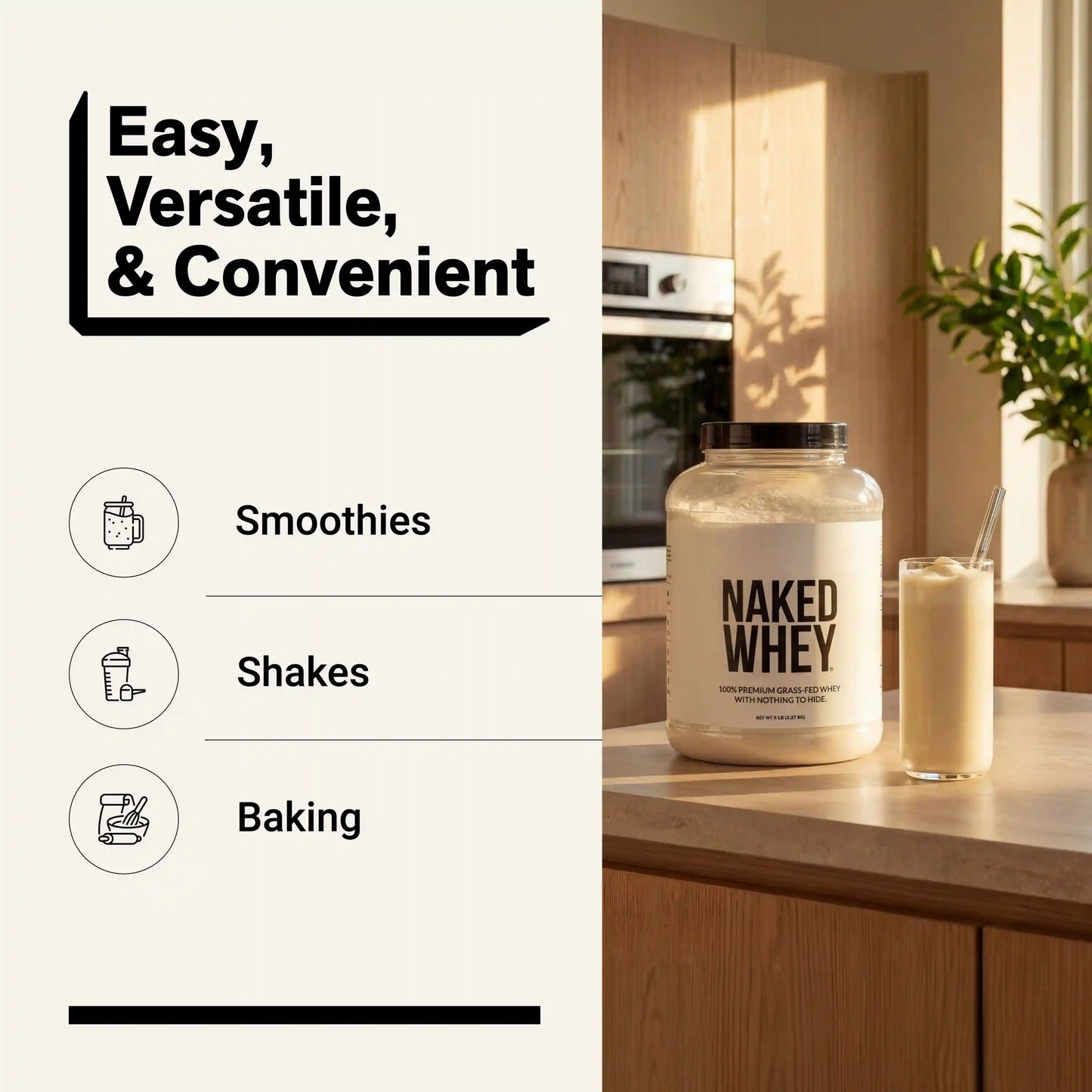 Grass Fed Whey Protein Powder | Naked Whey - 5LB