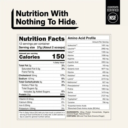 Vanilla Whey Protein Powder 1lb | Naked Vanilla Whey - 1LB