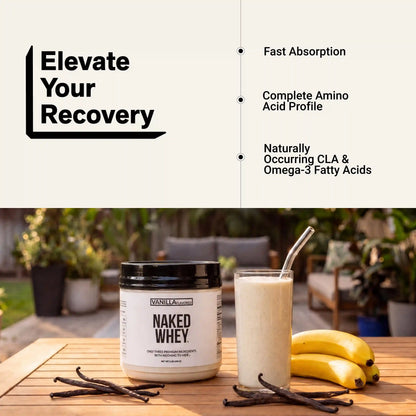 Vanilla Whey Protein Powder 1lb | Naked Vanilla Whey - 1LB