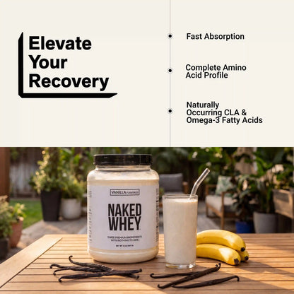 Vanilla Whey Protein Powder | Naked Vanilla Whey - 2LB