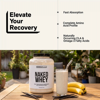 Vanilla Whey Protein Powder | Naked Vanilla Whey - 5LB