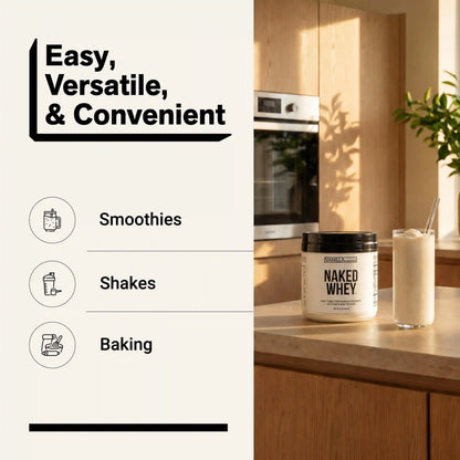 Vanilla Whey Protein Powder 1lb | Naked Vanilla Whey - 1LB