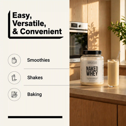 Vanilla Whey Protein Powder | Naked Vanilla Whey - 2LB