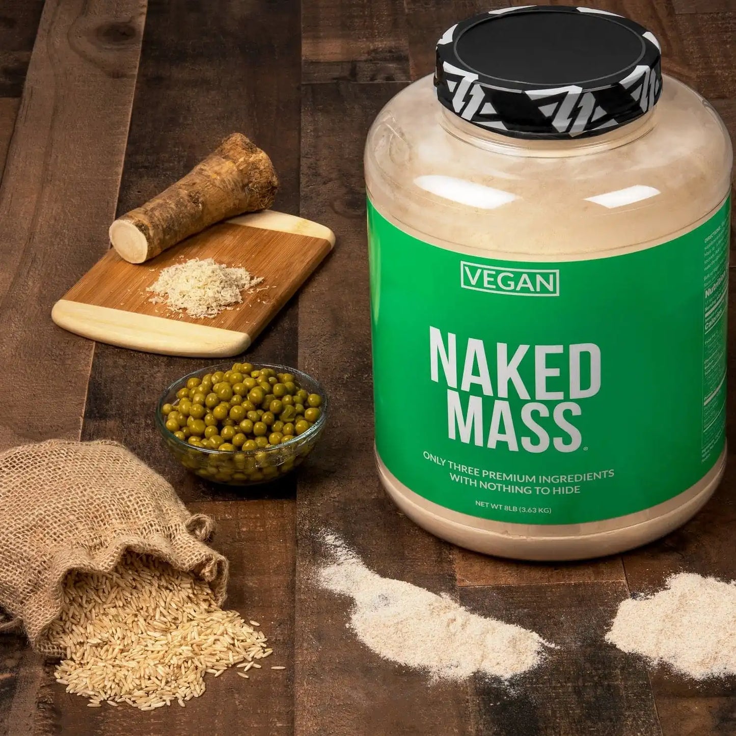 Vegan Mass Gainer Supplement | Naked Vegan Mass - 12LB