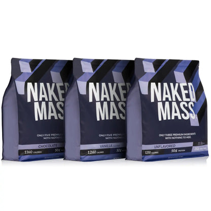 Vanilla Mass Gainer Protein Supplement | Naked Vanilla Mass - 12LB