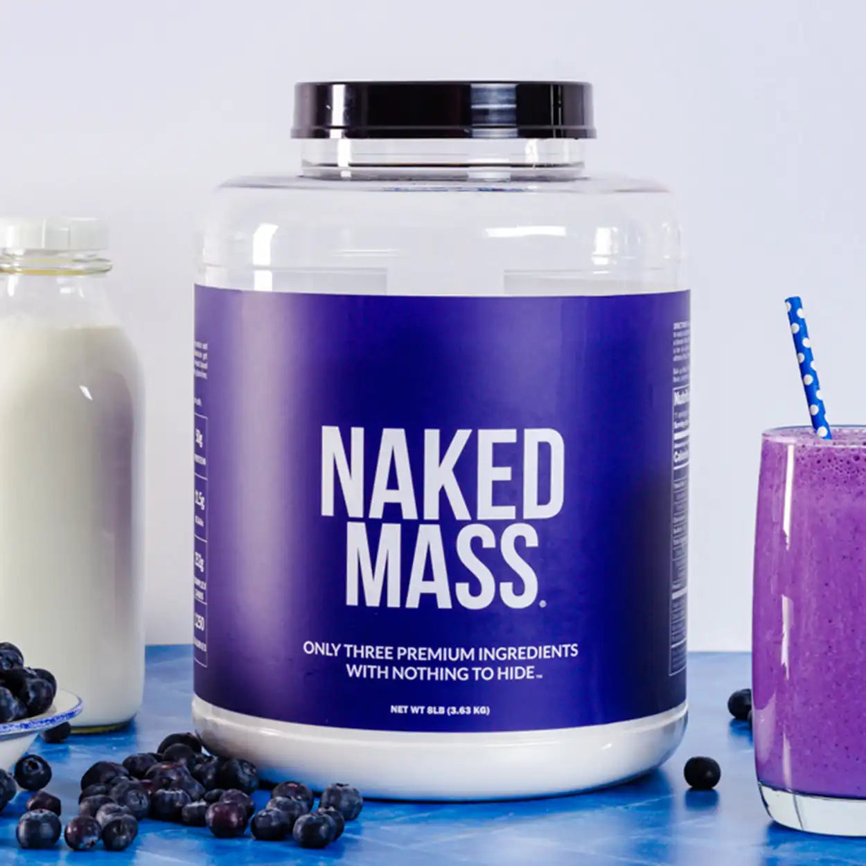 Chocolate Mass Gainer Protein Supplement | Naked Chocolate Mass - 12LB