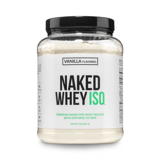 Vanilla Grass-Fed Whey Isolate Protein Powder | Naked Whey Isolate - 2LB